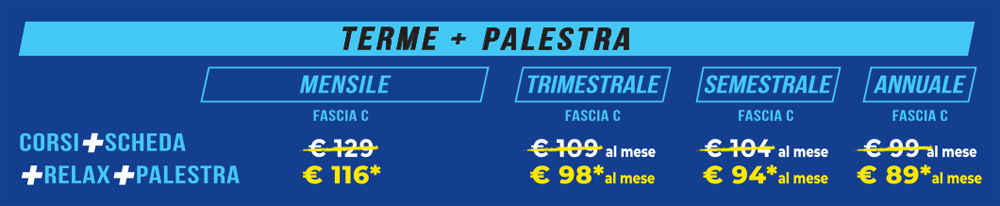 abbonamento terme palestra alle terme felsinee di bologna