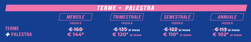 abbonamento terme palestra alle terme san petronio di bologna